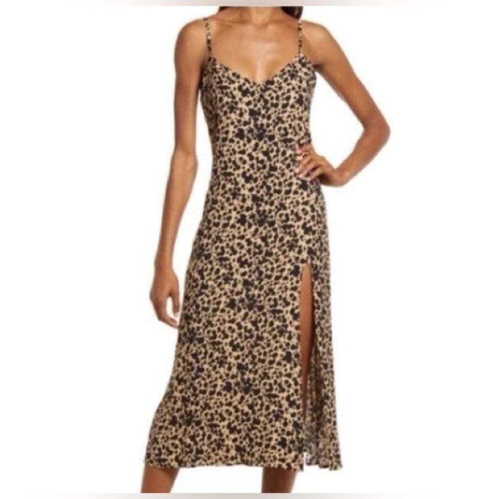 Reformation Crimini Dress Blitz Animal Print 
 Size 6
